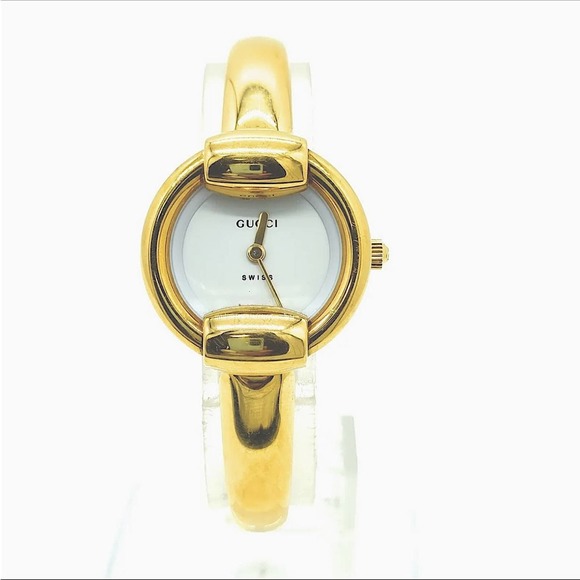 Gucci Watch 1400L 25mm Women's Gold - Picture 1 of 9